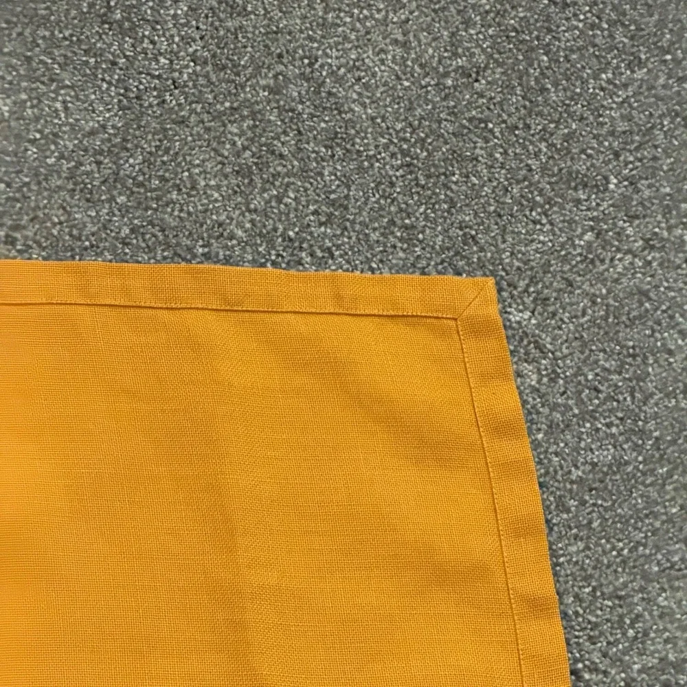 Orange Vintage Rectangular Tablecloth with Geometric Center Border Pattern 64x42